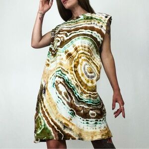 Hand-Dyed Sleeveless Jersey Dress | Size L